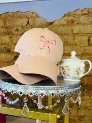 Girls Bow Baseball Hat