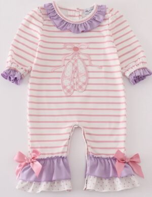 Baby Girl Ballet Ruffle Romper